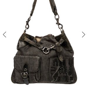 Miu Miu Denim Shoulder Bag